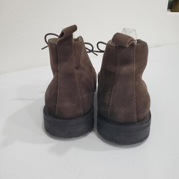 Banana Republic Chukka Desert Boots Mens Size 12 Brown Suede Leather Lace Up main image 4